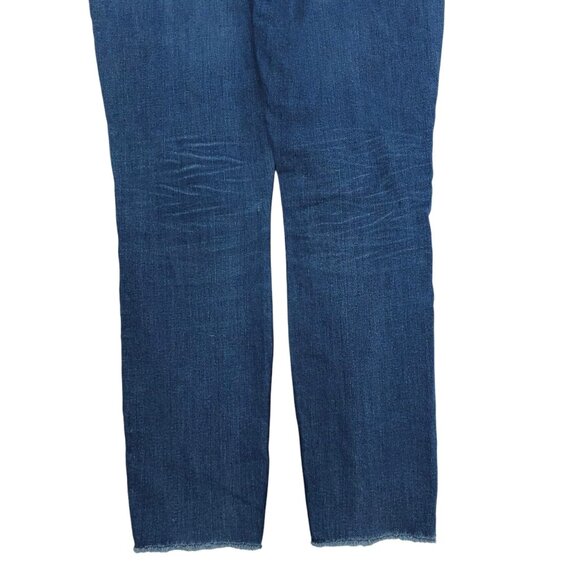 7 For All Mankind The Ankle Skinny Stretch Denim Womens 29 Raw Hem Jeans SFAMK - Picture 11 of 14